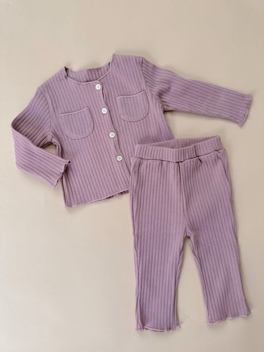 Blush Cozy Rib Set